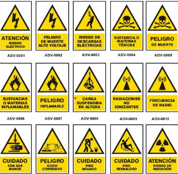 Carteles advertencia en celtex 3mm.